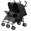 Teknum Twin Stroller Fellow 0–36 Months 2×15Kg, Color: Black
