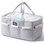 Sunveno Diaper Caddy Organizer With 50 Pcs Disposable Changing Mats, Color: Light Gray, 2 image