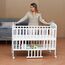 Teknum 4In1 Wooden Bedside Crib With Storage And Height Adjustments 0-4 Years, 20 image