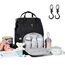 Sunveno Diaper Bag With Usb Port And Stroller Hooks, Color: Black, 2 image