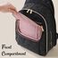 Sunveno Fashion Compact Diaper Backpack, Color: Black, 6 image