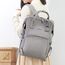 Sunveno Corduroy Diaper Bag With Usb Port, Color: Grey, 16 image