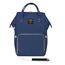 Sunveno Diaper Bag With Usb Port, Color: Navy Blue, 3 image