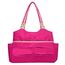 Sunveno Fashion Diaper Tote Bag 21.5L With 11 Pockets And Shoulder Strap, Color: Fuchsia