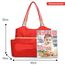 Sunveno Fashion Diaper Tote Bag 21.5L With 11 Pockets And Shoulder Strap, Color: Orange, 6 image