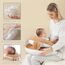 Sunveno Baby Anti-Reflux Feeding Pillow With C Shaped Seating Pillow 0-2 Years, Color: Coffee, 3 image