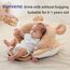 Sunveno Baby Anti-Reflux Feeding Pillow With C Shaped Seating Pillow 0-2 Years, Color: Coffee, 4 image