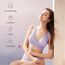 Sunveno Maternity Cross Fit Nursing & Sleep Bra, Color: Purple, Maternity Size: L, 6 image