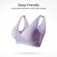 Sunveno Maternity Cross Fit Nursing & Sleep Bra, Color: Purple, Maternity Size: L, 11 image