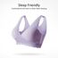 Sunveno Maternity Cross Fit Nursing & Sleep Bra, Color: Purple, Maternity Size: XL, 11 image
