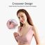 Sunveno Maternity Cross Fit Nursing & Sleep Bra, Color: Brown, Maternity Size: XXXXL, 4 image