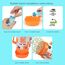 Little Story 108 Holes Bubble Machine Gun With Light For Kids Indoor & Outdoor, Color: Orange, 4 image