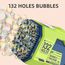 Little Story 132 Holes Bubble Machine Gun With Light For Kids Indoor & Outdoor, Color: Green, 2 image