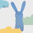 Sunveno Baby Comforting Rabbit Pillow, Color: Blue, 6 image
