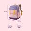 Sunveno School Backpack 16 Inch 16.8L, Color: Purple, 6 image
