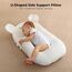 Sunveno Portable Baby Anti-Spill U Shape Pillow With 10° Slope Pad, 6 image