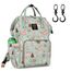Sunveno Diaper Bag Xl Green Dream With Stroller Hooks, Color: Mint Green