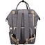 Sunveno Diaper Bag Xl With Stroller Hooks, Color: Grey, 11 image