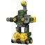 Little Story 5In1 Dinosaur Robot Transformation Vehicle 145Pcs, Color: Green
