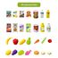 Little Story Role Play Market Shopping Cart Toy Set 56 Pcs, Color: Green, 4 image