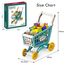 Little Story Role Play Market Shopping Cart Toy Set 56 Pcs, Color: Green, 10 image
