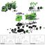 Little Story Kids Sanitation Truck Toy With 2 Mini Trucks, Color: Light Green, 3 image