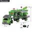 Little Story Kids Sanitation Truck Toy With 2 Mini Trucks, Color: Green, 5 image