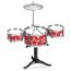 Little Story Kids Drum Set Musical Instrument, Color: red