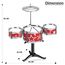 Little Story Kids Drum Set Musical Instrument, Color: red, 4 image