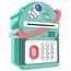 Little Story Lovely Piggy Bank With Fingerprint Lock & Music Astronaut Blue, Color: Green
