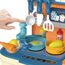 Little Story 2-In-1 Role Play Chef Kitchen Restaurant Toy Set School Bag 34 Pcs Blue, Color: Blue, 3 image