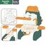 Little Story Role Play Chef / Kitchen / Restaurant Toy Set School Bag (21 Pcs) - Green, 3-In-1 Mode, 7 image