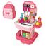 Little Story 2-In-1 Role Play Chef Kitchen Restaurant Toy Set School Bag 34 Pcs Blue, Color: pink, 2 image