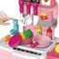 Little Story 2-In-1 Role Play Chef Kitchen Restaurant Toy Set School Bag 34 Pcs Blue, Color: pink, 4 image