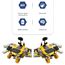 Little Story Diy Solar Mars Exploration Rover 46 Pcs Stem Series Blue, Color: yellow, 9 image