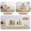 Little Story Portable Playpen With Bookshelf, Toy Storage And Play House, 10 image