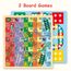 Little Story Artist Penguin Double Sided Magnetic Drawing Board (46 Pcs) With 2 Board Games - Green, 5 image