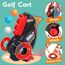 Little Story Kids Golf Kit With Mobility Cart 3 Clubs 6 Balls Practice Holes And Flags 3+ Years, 4 image