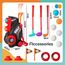 Little Story Kids Golf Kit With Mobility Cart 3 Clubs 6 Balls Practice Holes And Flags 3+ Years, 10 image