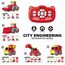 Little Story 5In1 Dinosaur Robot Transformation Vehicle With Remote 129 Pieces 3+ Years - Red, 3 image
