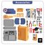 Little Story Role Play Mechanic Tools Table Luggage Case 39 Pieces 4 In 1 Mode 3+ Years, 4 image