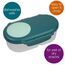 b.box Snackbox Mini Bento Lunch Box, Color: Emerald Forest, 2 image