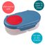 b.box Snackbox Mini Bento Lunch Box, Color: Blue