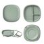 b.box 2 in 1 Suction Plate with Removable Divider, Color: Sage