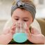 Melii Double Walled Bear Plastic Cup 145 ml 2 Pcs, Color: Turquoise & Green, 4 image
