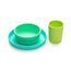 Melii Silicone Meal Set Plate Bowl & Cup 3 Pcs, Color: Multicolor, 3 image