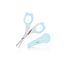 Babyjem 2-Piece Nail Scissors with Case Set for Babies 0 Months+, Color: Blue