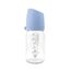 Farlin Heat Resistant α-33 Glass Wide Neck Feeding Bottle 160ml Heart - Blue