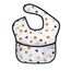 Melii Fold Up Bib with Scoop 2 Pcs, Color: White & Navy