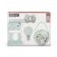 Suavinex Welcome Baby Feeding Gift Set of 5 for New Born Baby, Feeding Bottles, Pacifier, Pacifier Holder & Powdered Milk Dispenser, Color: Green, 2 image